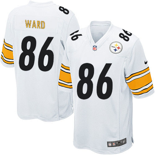 Men's Game Hines Ward Nike Jersey White Road - #86 NFL Pittsburgh Steelers